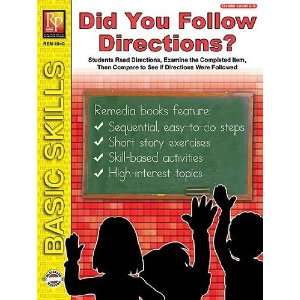   Remedia Publications 494C Did You Follow Directions