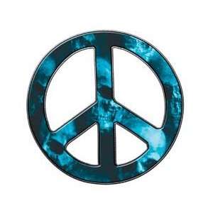   Peace Decal in Skull Light Blue   4 h   REFLECTIVE 