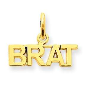   14k Talking   Brat Charm   Measures 12.2x15.7mm   JewelryWeb Jewelry