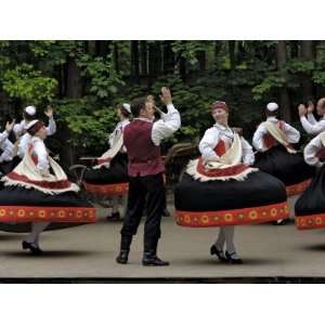  Traditional Latvian Folk Dancing, Near Riga, Baltic States 