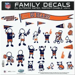  BSS   Chicago Bears NFL Family Car Decal Set (Large 