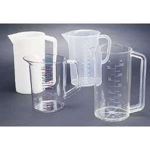 Polycarbonate graduated beaker with handle, 4000 mL  