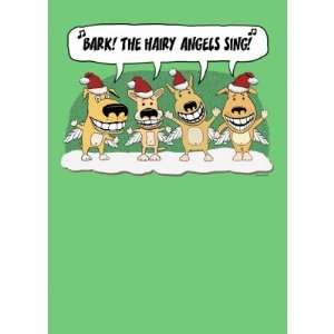  Funny Christmas card Hairy Angels