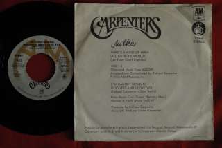 CARPENTERS THERE’S A KIND OF HUSH 1976 RARE EXYU 7“ PS  