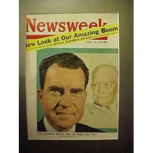 Richard Nixon March 26, 1956 Newsweek Magazine Professionally Matted 