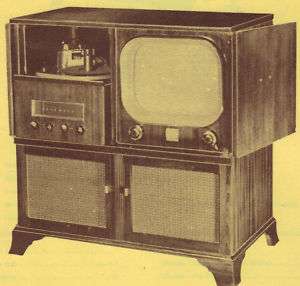 1952 MOTOROLA 17F12 TV TELEVISION SERVICE MANUAL  
