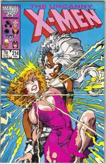 Marvel Comics Uncanny X Men Comic #214, 1987 NEAR MINT  