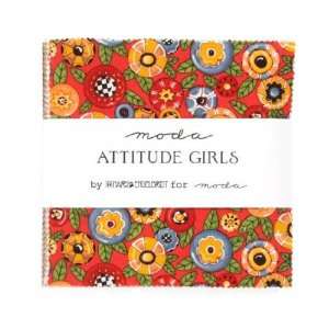  Moda Attitude Girls 5 Charm Pack Fabric By The Each 