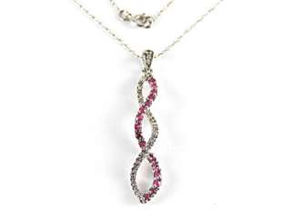   Diamond Necklace .40ct 10k White Gold 18 Chain List $729.00  