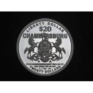  2007 Chambersburg Liberty Dollar 1 Oz. By Norfed 