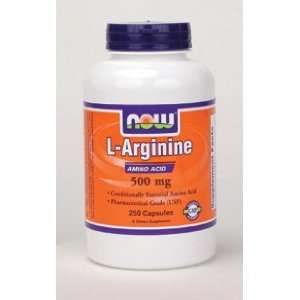  L Arginine 500 mg 250 caps