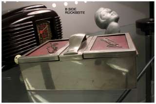 NICE ART DECO CHROME & ROSEWOOD CIGARETTES BOX MID CENTURY MODERN 
