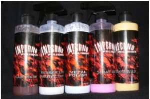 Inferno cream wax, spray wax,metal polish package sale  