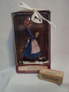   Hallmark American Girl Figurine Kirsten & Kirsten Rubber Stamp  