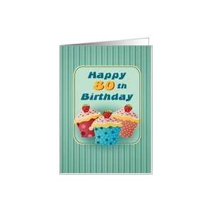  80 years old Cupcakes Birthday Greeting Cards Card Toys 