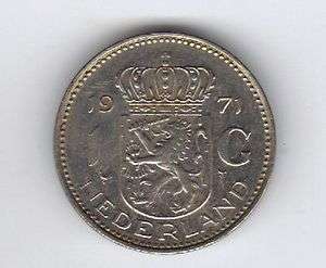 NEDERLAND 1 G COIN 1971  
