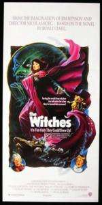 THE WITCHES 1990 Nicolas Roeg Roald Dahl daybill poster  