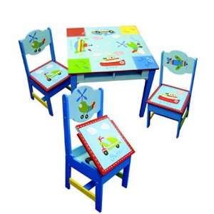  Go Man Go Storage Table and 2 Storage Chairs