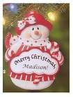 PERSONALIZED SNOWMAN ORNAMENT MAGNET JEANES THINGS items in Christmas 