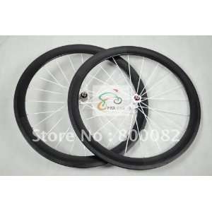   38mm tubular 3k gloss racing bicycle wheel set