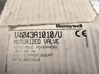 Honeywell Motorized Zone Valve V4043A1010 V4043A1010/U NEW  