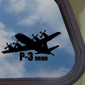  P 3O Rion Anti Submarine ASW Black Decal Window Sticker 