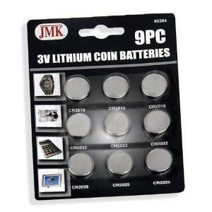  9pc Value Pack 3V Lithium Wafer Coin Cell Battery Watch 