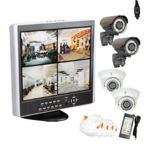   Camera and 4 Channel 15 Color LCD DVR Security System