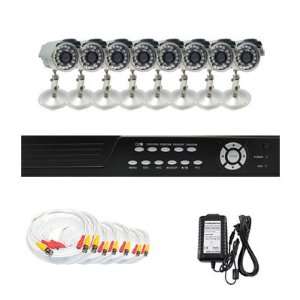 Complete 8 Channel CCTV DVR (2T HD) Surveillance Video System Package 