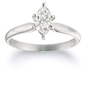   Engagement Ring (3/4 ct, J K Color, I2 I3 Clarity), Size 8 Jewelry