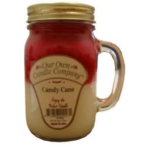 Candy Cane 13 oz Mason Jar Candle (Our Own Candle Company Brand) Made 