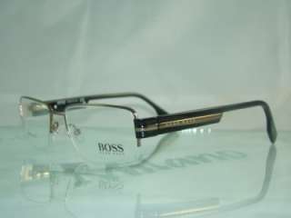 HUGO BOSS 0258 V81 Dark Ruthenium Black Spectacle Eyeglasses Frames 