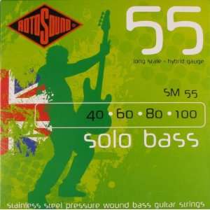 RotoSound Solo Electric Bass 4 String Pressurewound Stainless Steel 