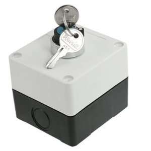  AC 400V 10A on/off 2 Positions Keylock Rotary Switch Push 
