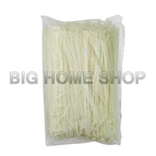 Lot of 1000PCS White Cable Wire Zip Ties Self Locking Nylon Cable Size 