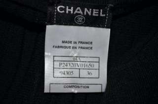 Gorgeous Chanel 04A, Fall Winter 2004 Collection Suit Black Knitted 