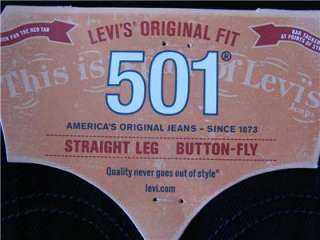 Levis 501 0536 MEN Jean DARK Blue Straight LEG Original  