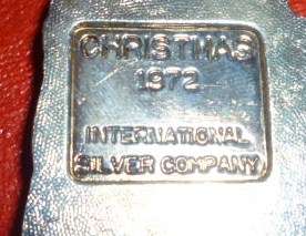 1972 Santa ornament by Internation silver company  