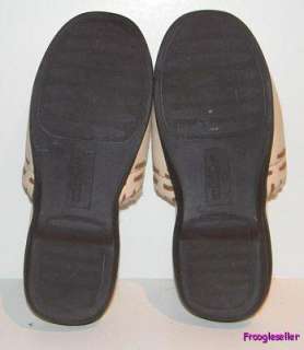 Liz Claiborne womens slippers mules shoes 7 M tan  