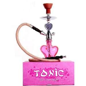  Tonic Pink Heart Hookah with Designer Case Everything 