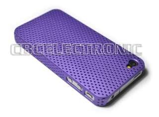 8pcs Perforated case back cover for iphone 4 OS 4G  
