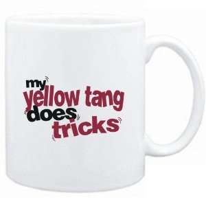  Mug White  My Yellow Tang does tricks  Animals Sports 
