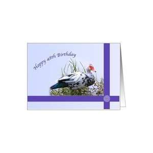  48th Birthday Card with Muscovy Duck Card Toys & Games