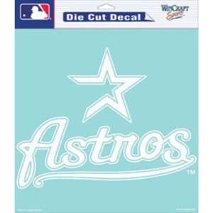  Houston Astros Die Cut Decal White