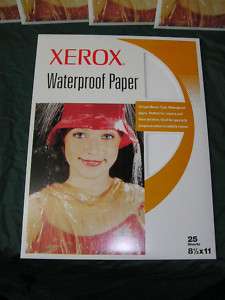 25 XEROX 3R12410 Tear Proof, Waterproof Synthetic Paper  