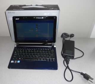 Aspire one D250 1165 Netbook laptop 1.6ghz 10.1 screen BLUE 1gb/160gb 
