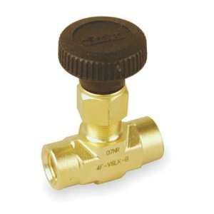  PARKER 4F V6LN B GR Needle Valve,1/4 In,Brass,FNPT