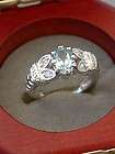 New Sterling Silver CZ Antique Look Fashion Ring Size 8