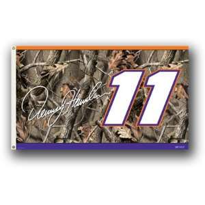 Denny Hamlin # 11 Two Side Real Tree Camouflage 3 X 5 Flag