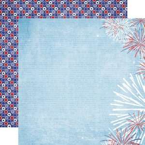   4th of July Firework 12 x 12 Double Sided Paper Arts, Crafts